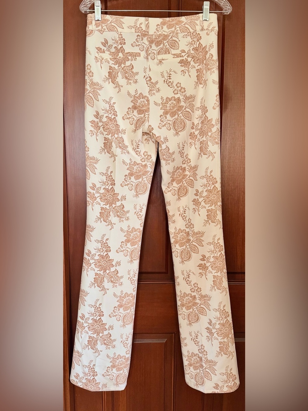 NWOT Paige Denim x Sanderson Stretc Bootcut Trouser Jeans Tan/Cream Size 2/US 26 - Picture 11 of 11